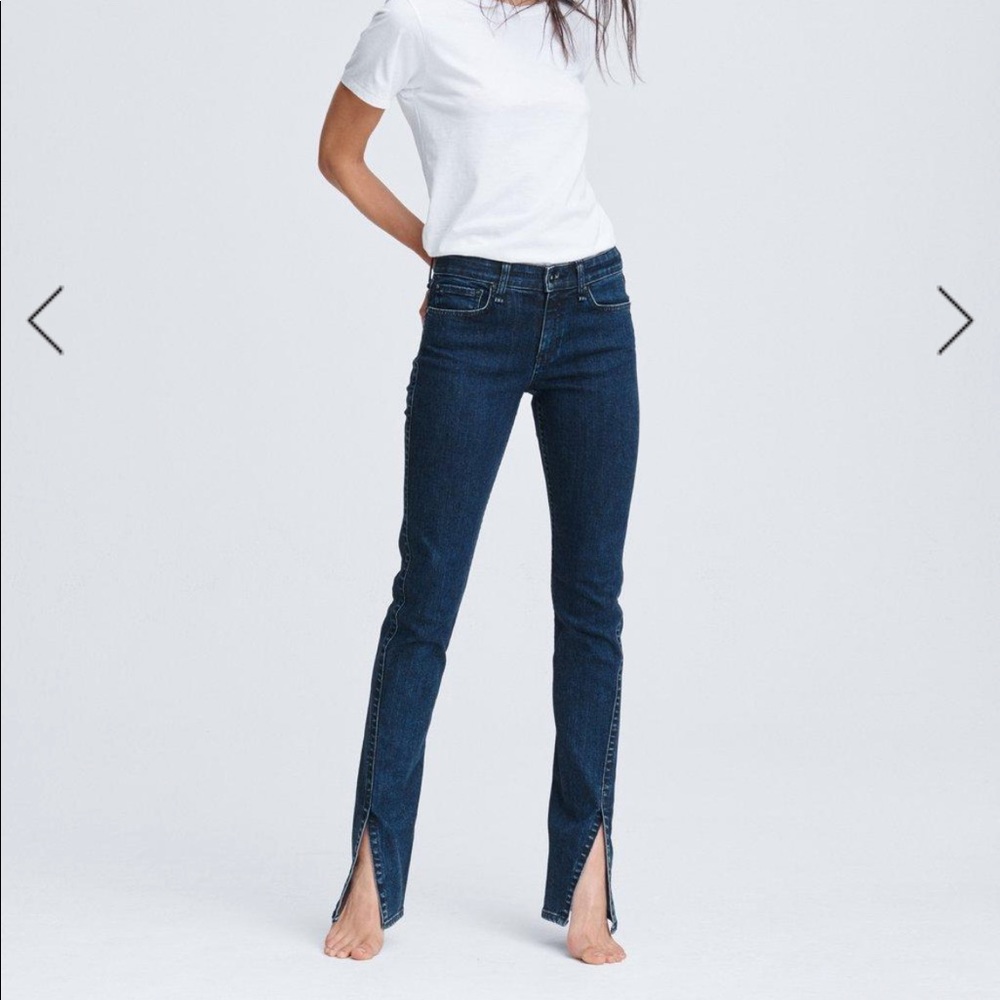 Rag and Bone Cate Mid-Rise Flare - Night Blue